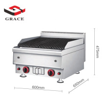 Professional Commercial Restaurant table top bbq Kitchen Grill Gas Lava Rock Grill